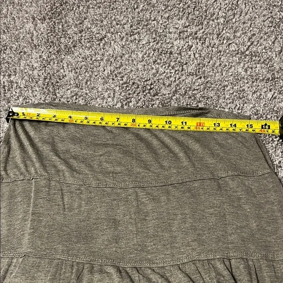 Max Studio Gray Tiered Women's Maxi Skirt - Picture 4 of 4